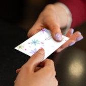 Pastell-Blume | Monogram Visitenkarte