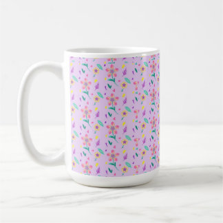 "Pastell-Blume-Muster - Niedliche Aquarellblume De Kaffeetasse