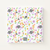 Pastell-Blume Orange Wirbel Butterfly Journal Notizblock (Rückseite)