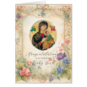 Pastell Blume Orthodox Herzlichen Glückwunsch New (Vorne)