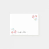 Pastell-Blume Post-it Klebezettel (Vorderseite)