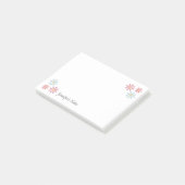 Pastell-Blume Post-it Klebezettel (angewinkelt)