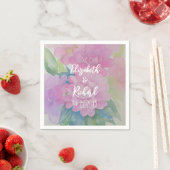 Pastell-Blume Serviette (Beispiel)
