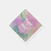 Pastell-Blume Serviette (Ecke)