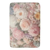 Pastell Blume Shabby Chic Rose Blumenmuster Badematte (Vorderseite Vertikal)