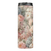 Pastell Blume Shabby Chic Rose Thermosbecher (Rückseite)