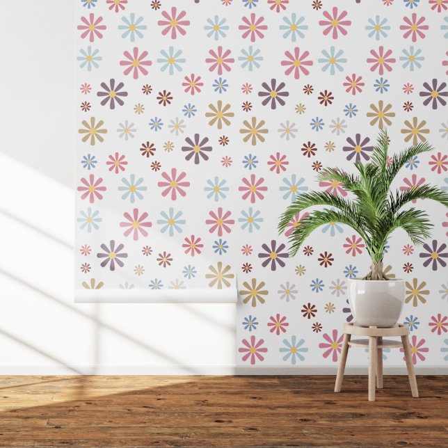 Pastell-Blume Tapete (Pastel Flowers Wallpaper)