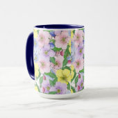 Pastell Blume - Tasse (Vorderseite Links)