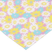 Pastell-Blume-Tischdecke Tischdecke (Schrägansicht)