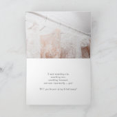 Pastell-Blume werden meine Bridesmaid-Karte sein Dankeskarte (Innenseite)