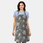 Pastell-Blumen-Allover-Print-Schürze Schürze (Getragen)