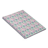 Pastell-Blumen-Aquarellmuster Notizblock (Rechte Seite)
