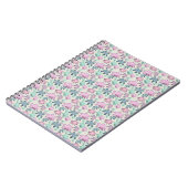 Pastell-Blumen-Aquarellmuster Notizblock (Linke Seite)