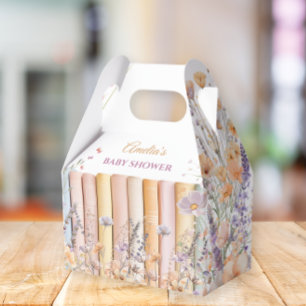 Pastell-Blumen-Buch-Thema-Baby-Party Geschenkschachtel