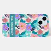 Pastell-Blumen Case-Mate iPhone Hülle (Rückseite (Horizontal))