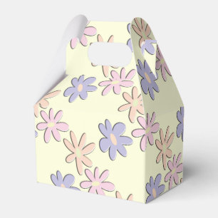 Pastell-Blumen-Creme Geschenkschachtel
