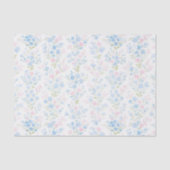 Pastell Blumen Dekoratives Seidenpapier (Vorderseite)