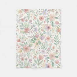 Pastell-Blumen-Fliesblankets Fleecedecke