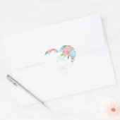 PASTELL BLUMEN FRÜHLING SOMMER  Herz-Aufkleber (Umschlag)
