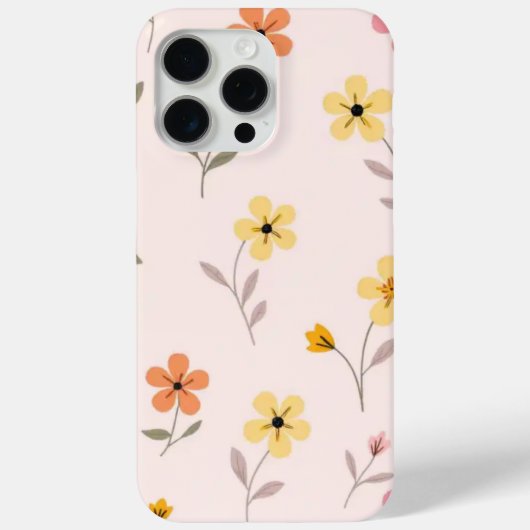 Pastell-Blumen-Gelbe-Blume iPhone 15 Case-Mate iPhone Hülle (Rückseite)