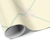 Pastell-Blumen Geschenkpapier (Rolleneckpunkt)