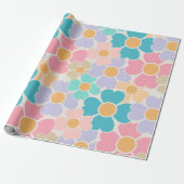 Pastell-Blumen-Geschenkpapier Geschenkpapier (Ungerollt)