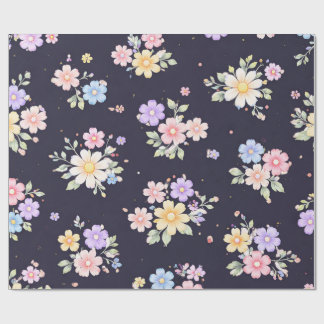 Pastell Blumen Geschenkpapier | Vintage Cottagecor