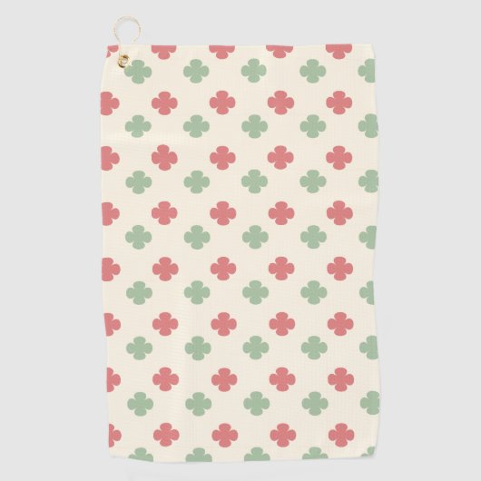 Pastell Blumen  Golfhandtuch (Vorderseite)