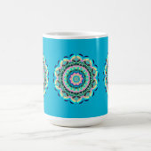 Pastell-Blumen-Mandala-Tasse Kaffeetasse (Mittel)