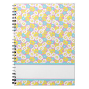 Pastell-Blumen Notizblock