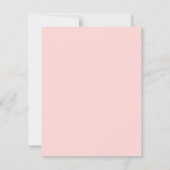 Pastell-Blumen-Schleife elegant Save The Date (Rückseite)