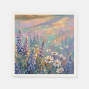 Pastell-Blumen-Servietten für Geburtstags- oder Ho Serviette