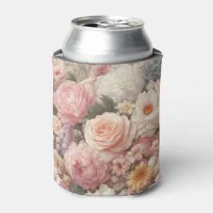 Pastell-Blumen Shabby Chic Rose floral  Dosenkühler