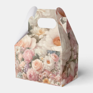 Pastell Blumen Shabby Chic Rose Florale Hochzeit Geschenkschachtel