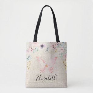 Pastell-Blumen- und Schmetterlings-Baby  Tasche