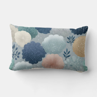 Pastell-Blumen-Watercolor-Wurfkissen – 2 Elegante Lendenkissen