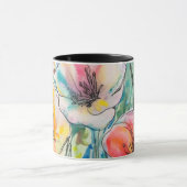Pastell-Blumendesign Tasse (Zentrum)
