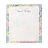 Pastell Blumengarten, benutzerdefinierter Editor Notizblock (Vorderseite)