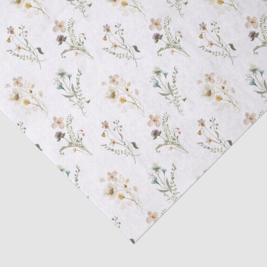 Pastell-Blumengewebe Seidenpapier (Detail)