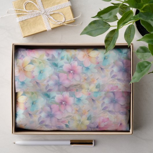 Pastell-Blumengewebe Seidenpapier (Geschenk)