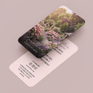 Pastell-Blumenladen-Gartenspezialist Landschaftskü Visitenkarte