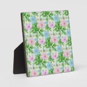 Pastell-Blumenmuster-Ästhetik | Wasserfarbe Fotoplatte (Vorderseite)