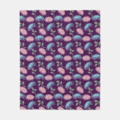 Pastell-Blumenmuster Fleecedecke (Vorderseite)