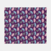 Pastell-Blumenmuster Fleecedecke (Vorderseite (Horizontal))