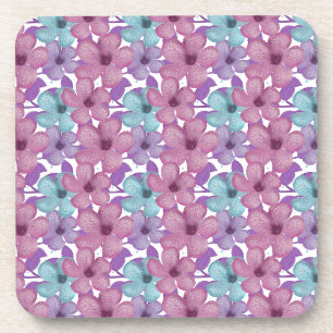 Pastell-Blumenmuster Getränkeuntersetzer