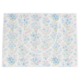Pastell Blumenmuster Große Geschenktüte