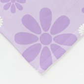Pastell-Blumenmuster LAVENDel Fleecedecke (Ecke)