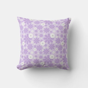 Pastell-Blumenmuster LAVendel Kissen