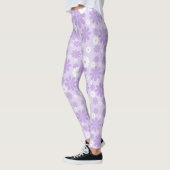 Pastell-Blumenmuster LAVendel Leggings (Links)