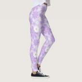 Pastell-Blumenmuster LAVendel Leggings (Rechts)